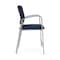 Lesro Newport Wide Hip Chair Metal Frame, Silver, RF Blueberry Back, MD Ink Seat NP1261 - alternate 3